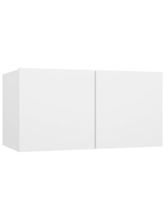 Závěsné TV skříňky 3 ks bílé 60x30x30 cm