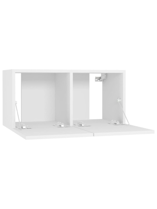 Závěsné TV skříňky 3 ks bílé 60x30x30 cm
