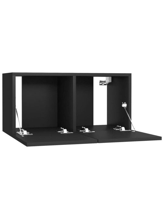 Závěsná TV skříňka černá 60 x 30 x 30 cm