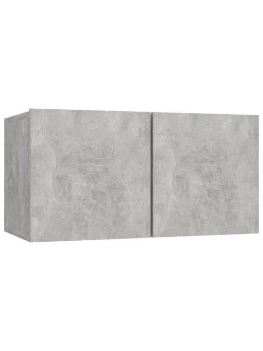 Závěsná TV skříňka betonově šedá 60x30x30 cm