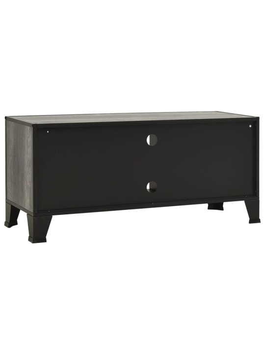 TV skříňka šedá 105 x 36 x 47 cm kov a MDF