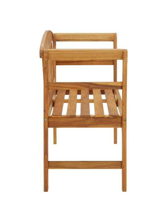Zahradní lavice 114 cm masivní akáciové dřevo