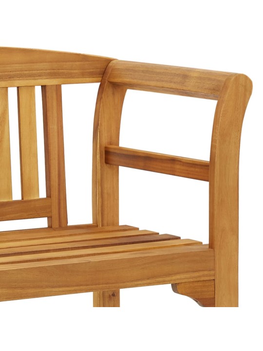 Zahradní lavice 114 cm masivní akáciové dřevo