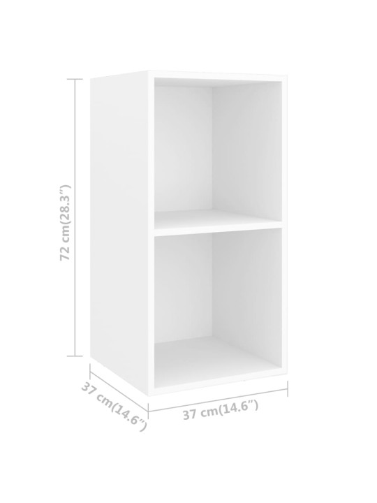 3dílný set TV skříněk bílý dřevotříska