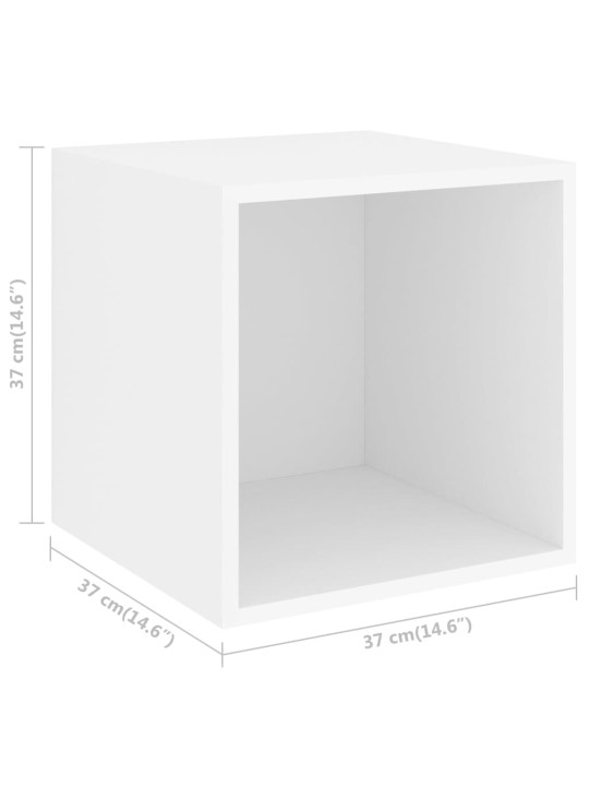 2dílný set tv skříněk bílý dřevotříska