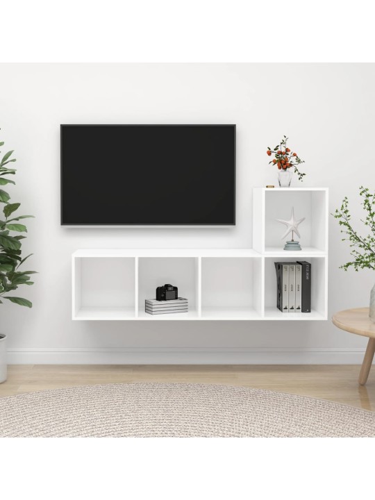 2dílný set tv skříněk bílý dřevotříska