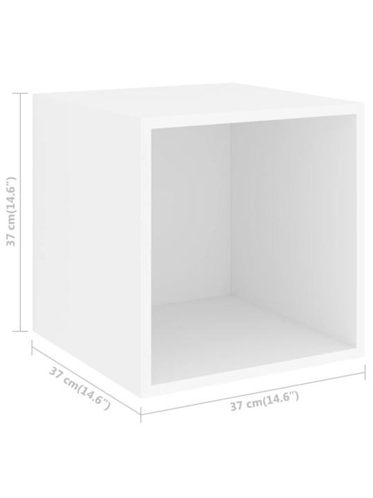 4dílná sada tv skříněk bílá dřevotříska