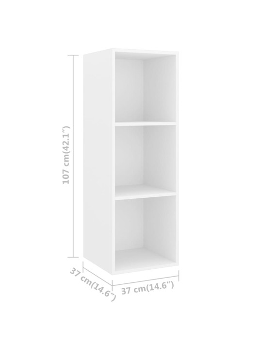 4dílný set TV skříněk bílý kompozitní dřevo