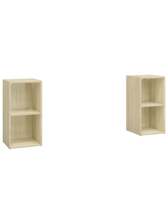 TV skříňky 2 ks dub sonoma 72 x 35 x 36,5 cm kompozitní dřevo