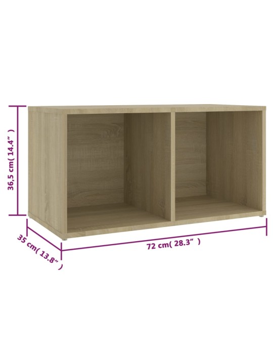 TV skříňky 2 ks dub sonoma 72 x 35 x 36,5 cm kompozitní dřevo