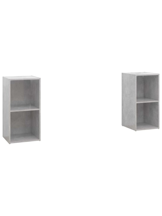 TV skříňky 2 ks betonově šedé 72x35x36,5 cm kompozitní dřevo