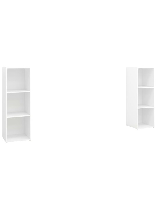 Tv skříňky 2 ks bílé 107 x 35 x 37 cm dřevotříska