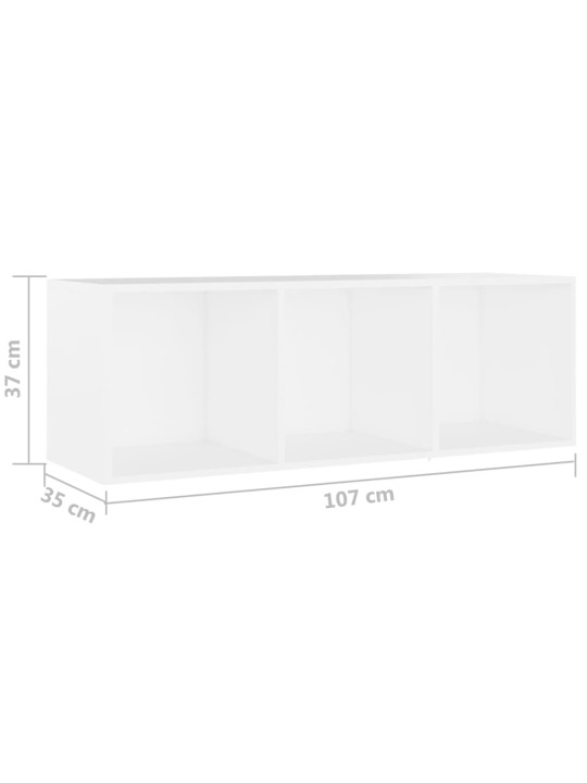 Tv skříňky 2 ks bílé 107 x 35 x 37 cm dřevotříska