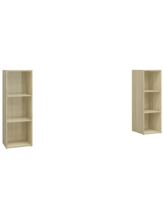 TV skříňky 2 ks dub sonoma 107 x 35 x 37 cm kompozitní dřevo