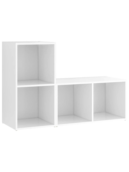 TV skříňky 2 ks bílé 72 x 35 x 36,5 cm kompozitní dřevo