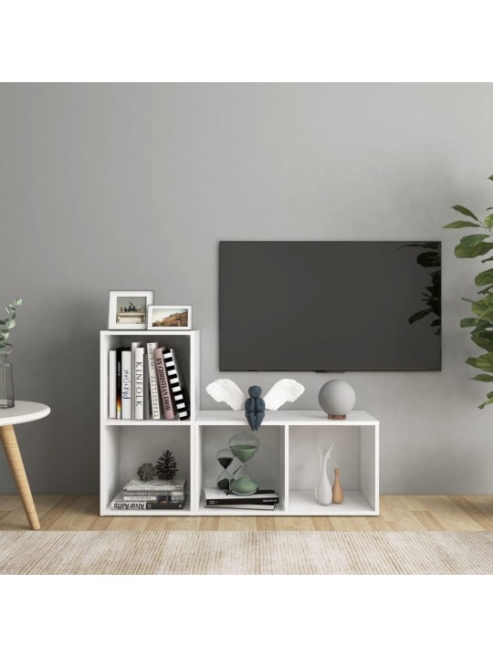 TV skříňky 2 ks bílé 72 x 35 x 36,5 cm kompozitní dřevo