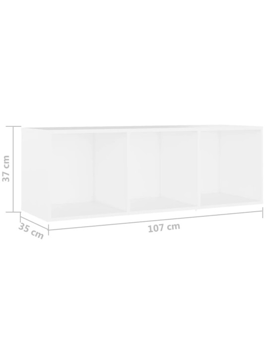 Tv skříňky 3 ks bílé 107 x 35 x 37 cm dřevotříska
