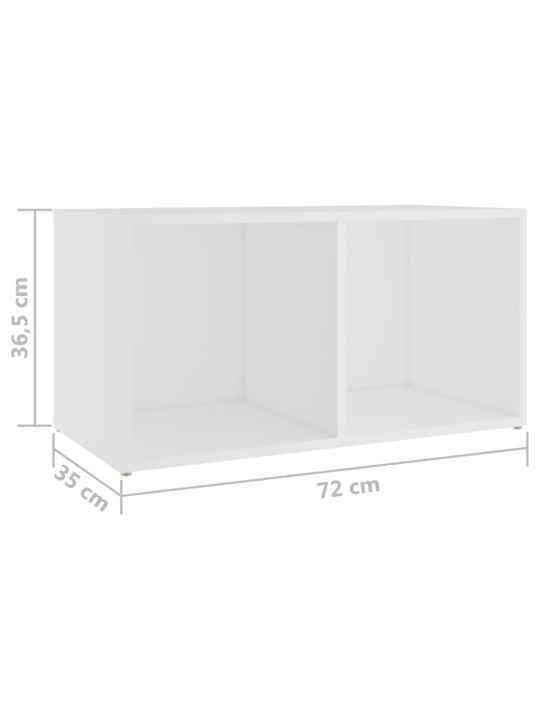 Tv skříňky 4 ks bílé 72 x 35 x 36,5 cm kompozitní dřevo