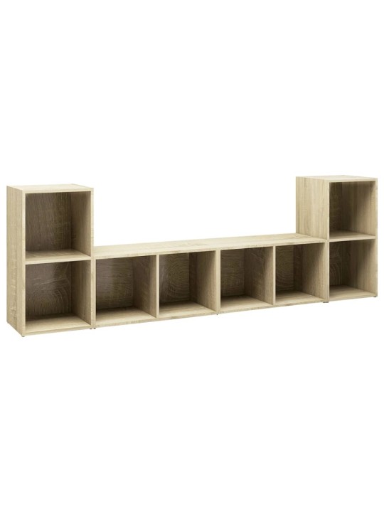TV skříňky 4 ks dub sonoma 72 x 35 x 36,5 cm kompozitní dřevo