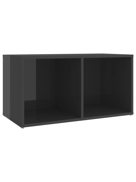 TV skříňky 4 ks šedé vysoký lesk 72x35x36,5 cm kompozitní dřevo