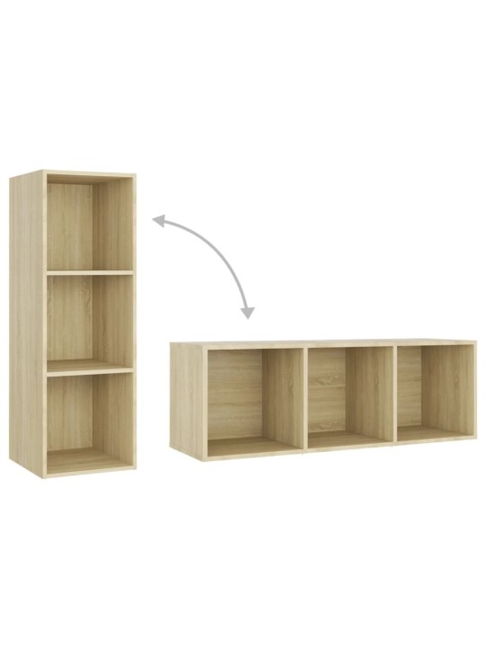 Tv skříňky 4 ks dub sonoma 107 x 35 x 37 cm dřevotříska