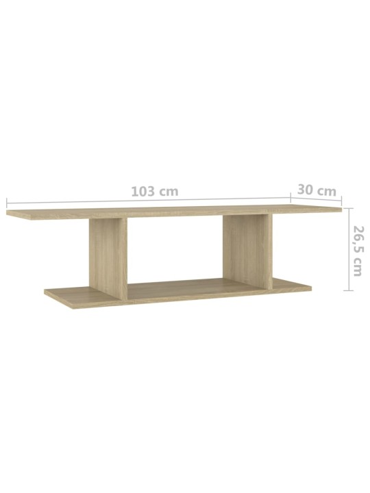 Nástěnná tv skříňka dub sonoma 103 x 30 x 26,5 cm