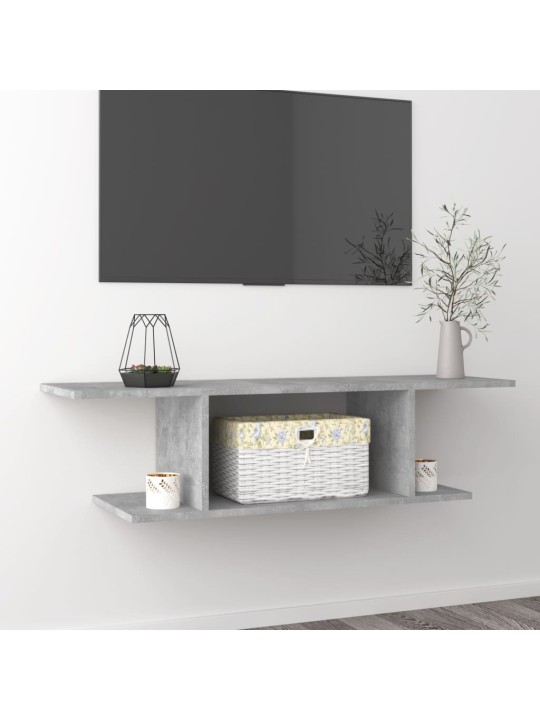 Nástěnná TV skříňka betonově šedá 103 x 30 x 26,5 cm