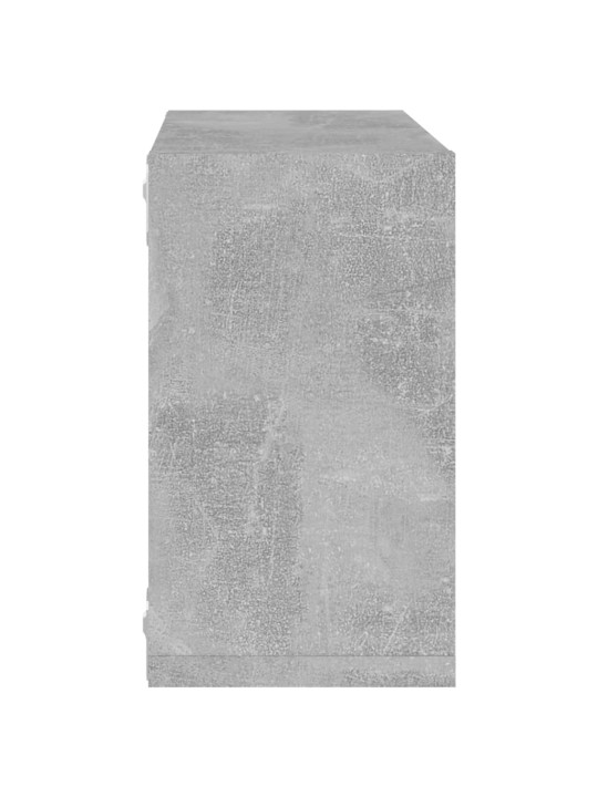 Nástěnné police kostky 6 ks betonově šedé 26 x 15 x 26 cm