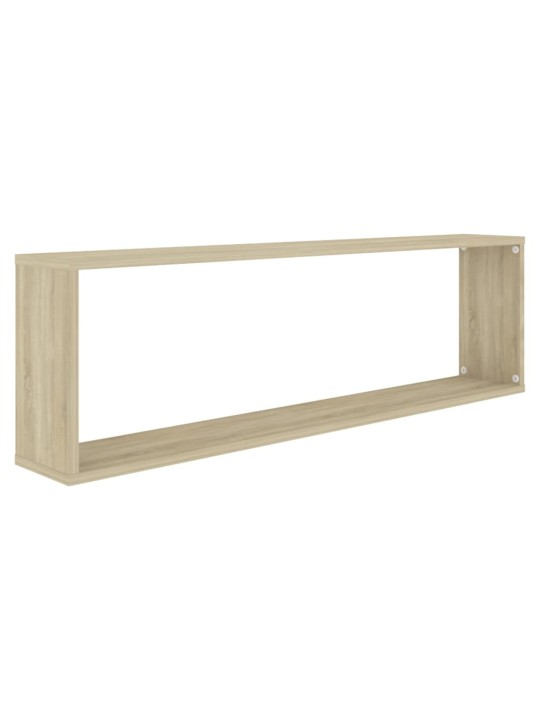 Nástěnné obdélníkové police 4ks dub sonoma 100x15x30cm kompozit