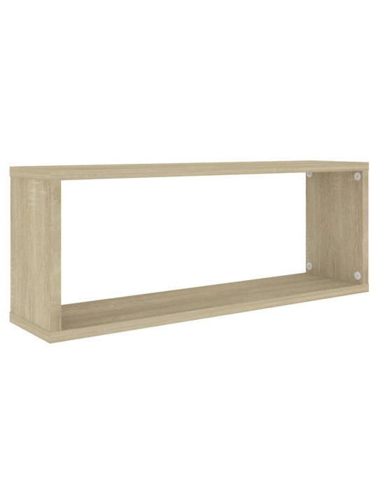 Nástěnné obdélníkové police 6 ks dub sonoma 60x15x23cm kompozit