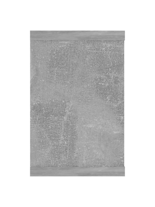 Nástěnné obdélníkové police 6 ks betonově šedé 60 x 15 x 23 cm