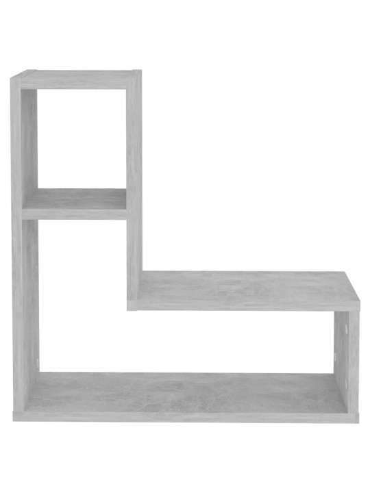Nástěnné police 2 ks betonově šedé 50x15x50 cm kompozitní dřevo