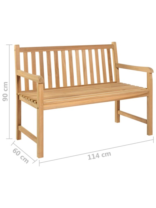 Zahradní lavice 114 cm masivní teakové dřevo