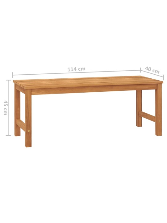 Zahradní lavice 114 cm masivní teakové dřevo