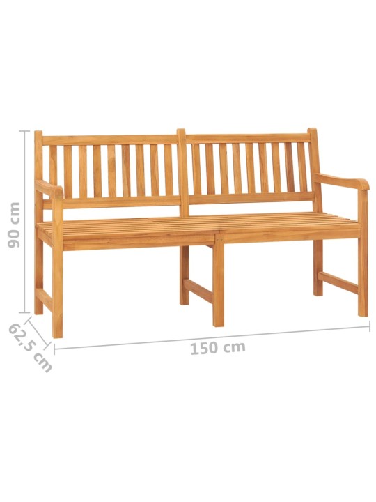 3místná zahradní lavice se stolkem 150 cm masivní teakové dřevo