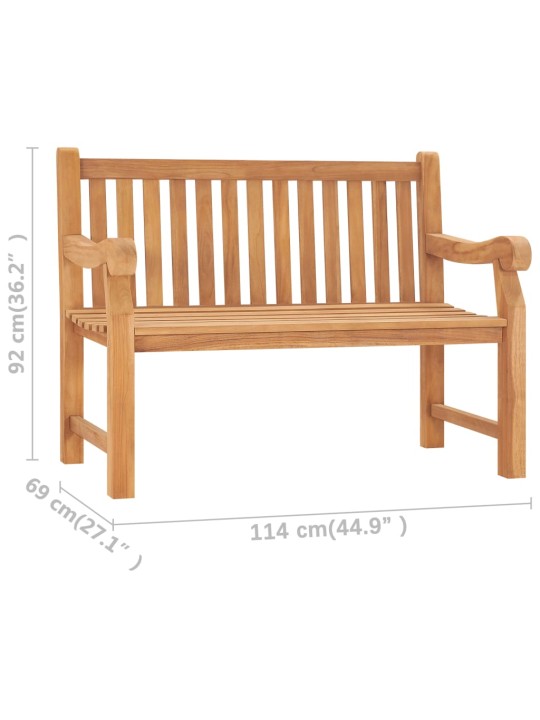 Zahradní lavice 114 cm masivní teakové dřevo