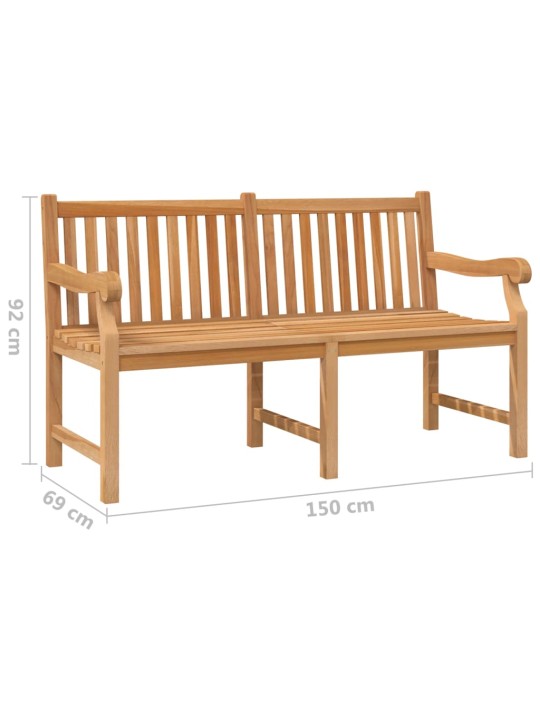 Zahradní lavice 150 cm masivní teakové dřevo