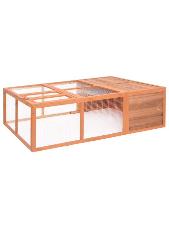 Zahradní klec pro zvířata 150 x 100 x 50 cm masivní jedle