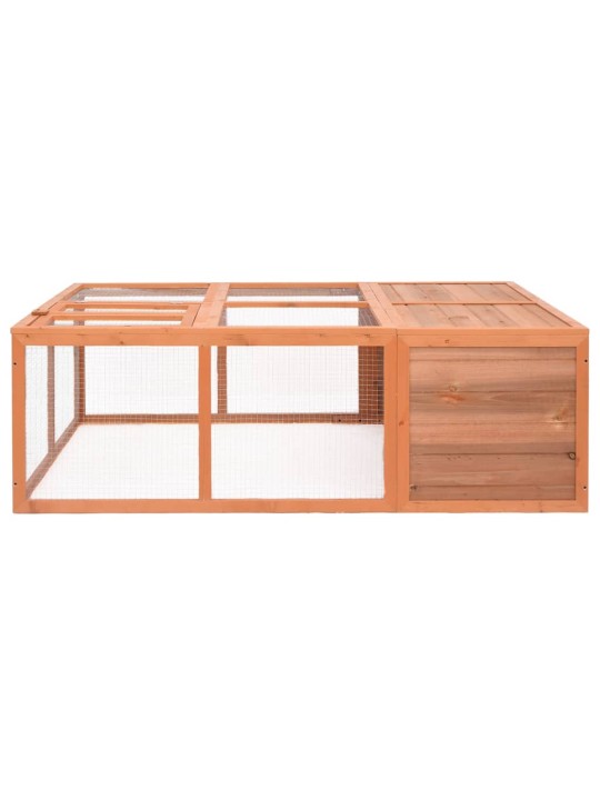 Zahradní klec pro zvířata 150 x 100 x 50 cm masivní jedle