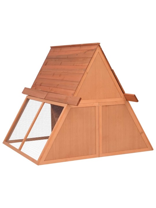 Králíkárna 152 x 127 x 109,5 cm masivní jedlové dřevo
