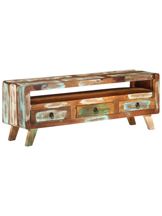 TV stolek vícebarevný 110x30x40 cm masivní recyklované dřevo