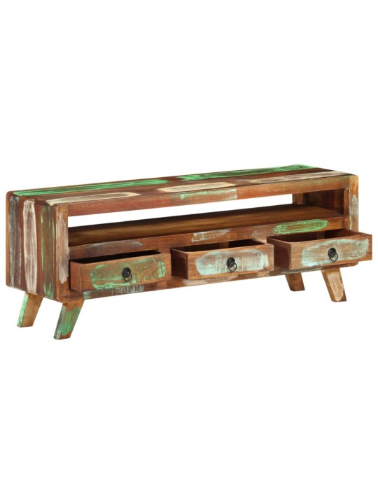 TV stolek vícebarevný 110x30x40 cm masivní recyklované dřevo