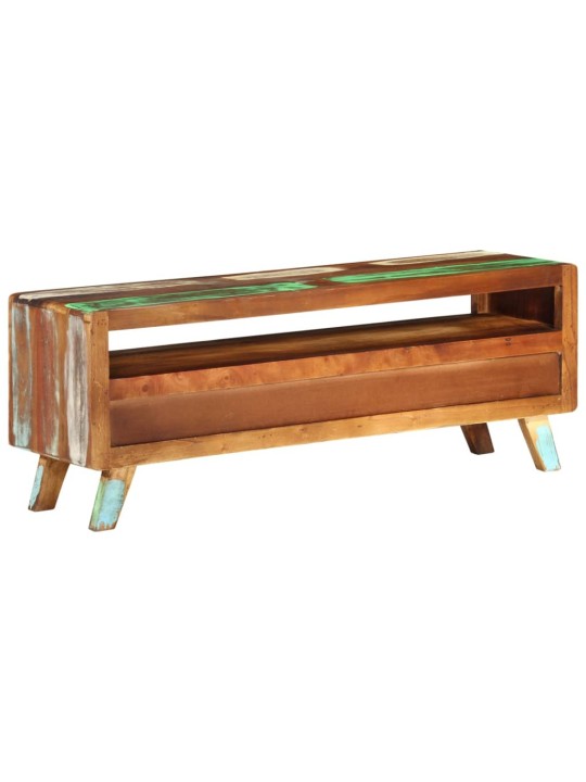 TV stolek vícebarevný 110x30x40 cm masivní recyklované dřevo