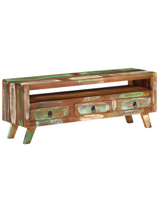 TV stolek vícebarevný 110x30x40 cm masivní recyklované dřevo