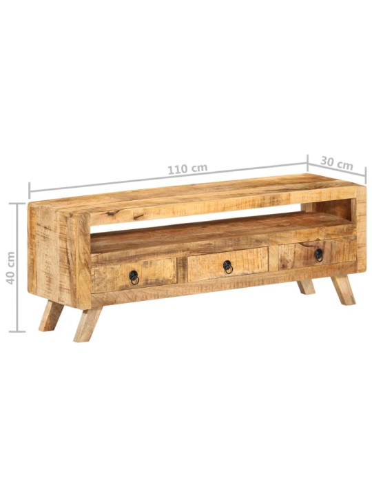 TV stolek 110 x 30 x 40 cm masivní mangovníkové dřevo