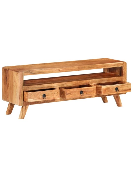 TV stolek 110 x 30 x 40 cm masivní akáciové dřevo