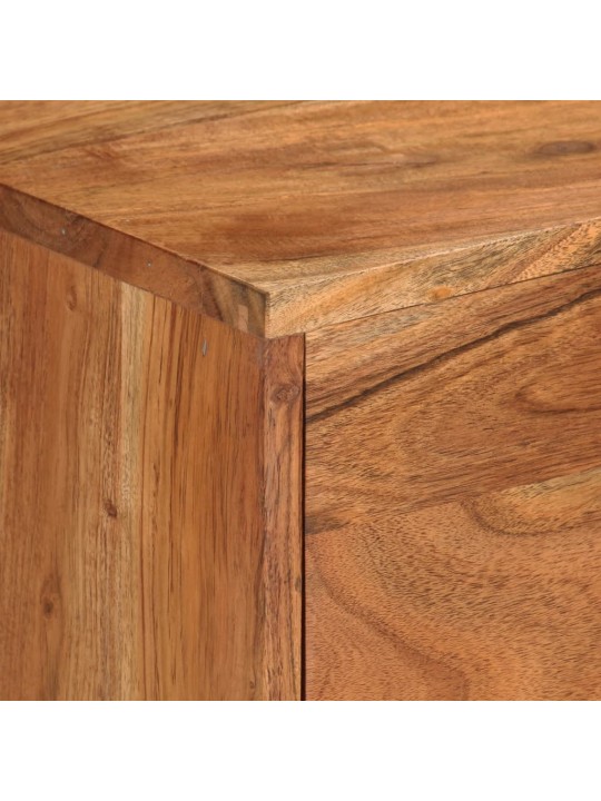 TV skříňka medově hnědá a šedá 110 x 30 x 50 cm masivní akácie
