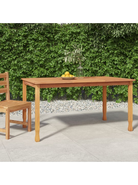 Zahradní jídelní stůl 150 x 90 x 75 cm masivní teak