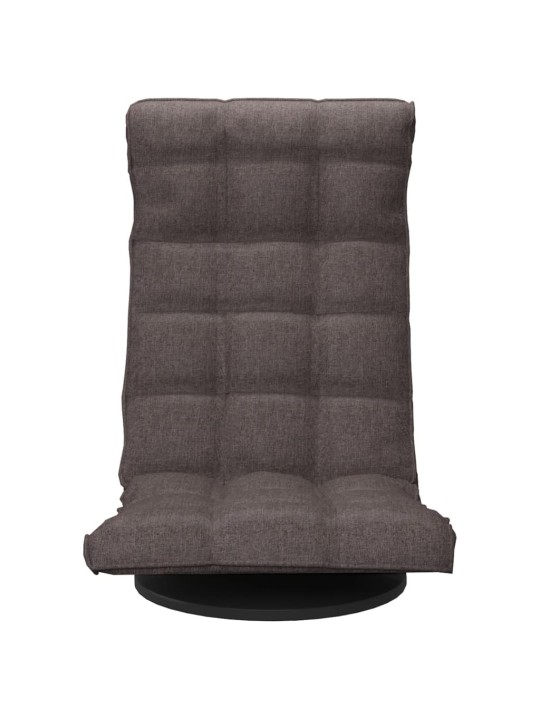 Otočná lenoška na podlahu taupe textil