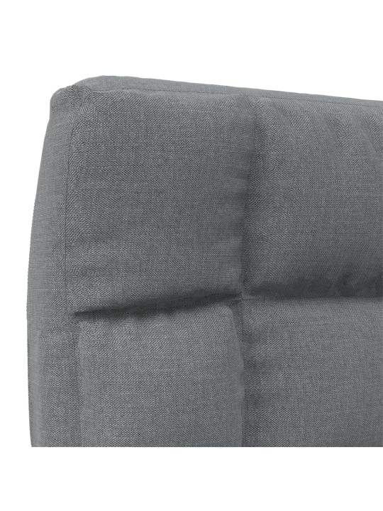 Skládací lenoška na podlahu světle šedá textil